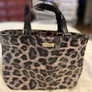 Kate Spade New York Grant Street Grainy Vinyl Juno (Leopard) Tote